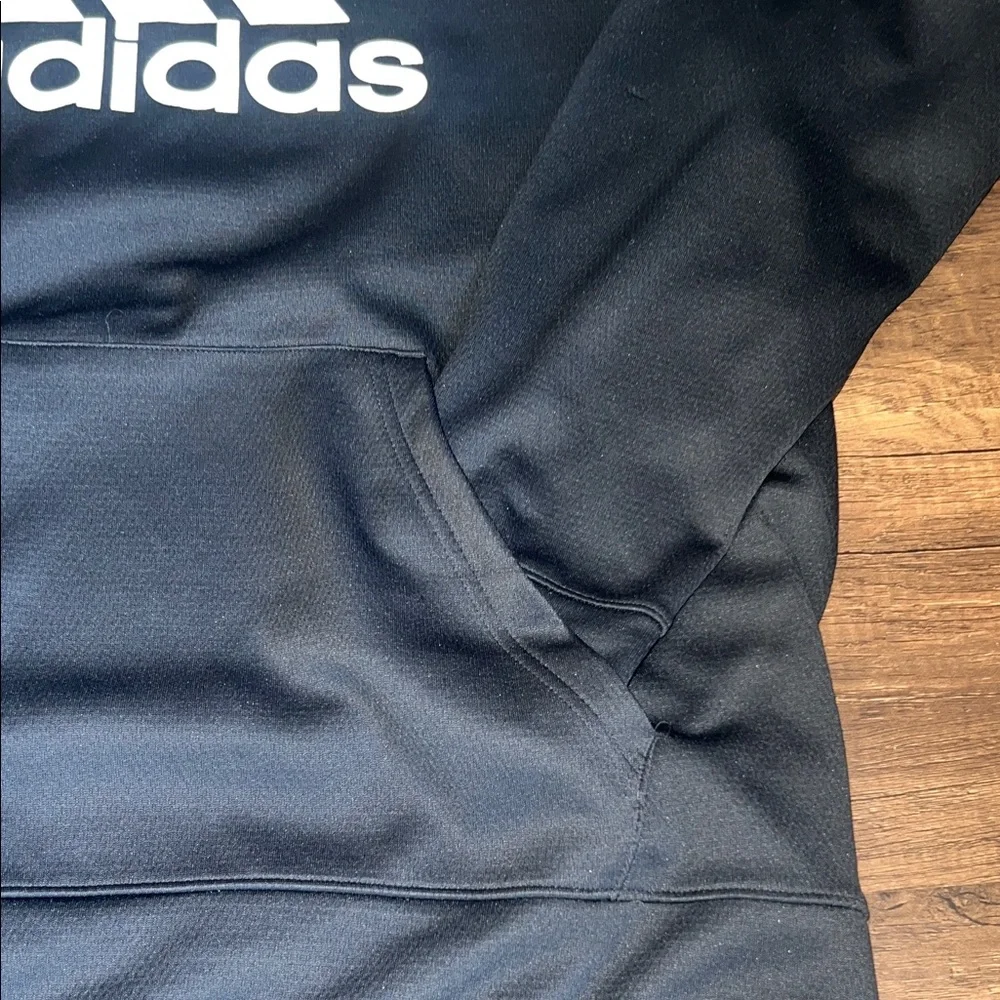 Adidas Men's Black and White‎ Logo Hoodie. CAJA. # 3